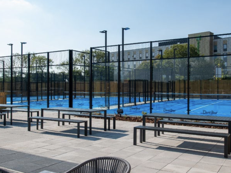 Padel courts at another David Lloyd club