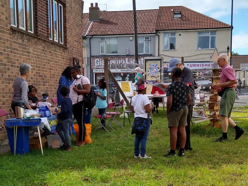 Scene from a summer event organised by the Friends of Horfield Library