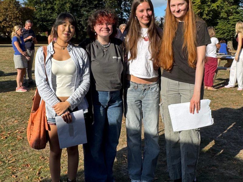 Sunny smiles on Redmaids' A-level results day
