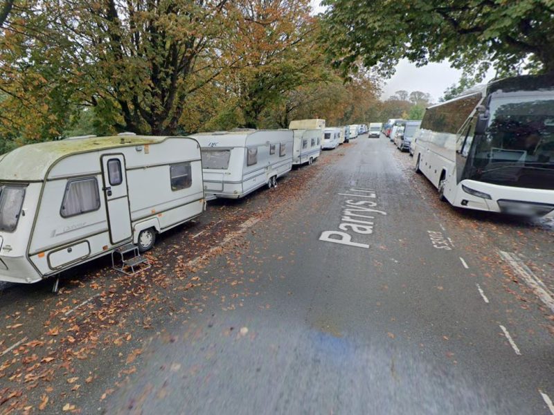 Vans on Parry's `Lane