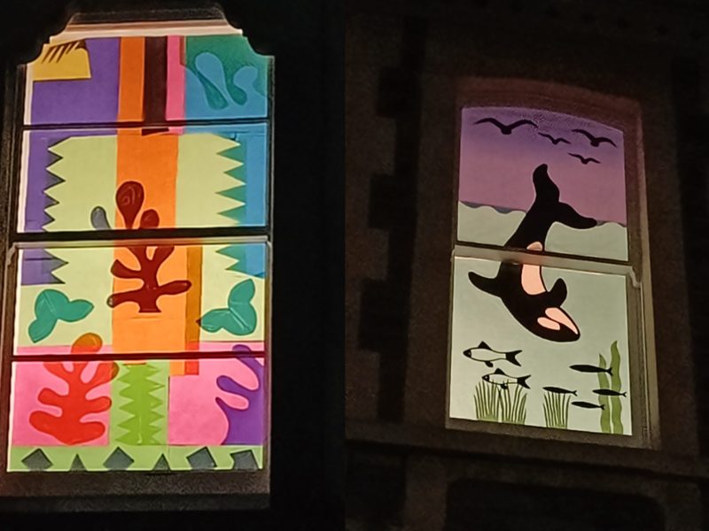 Decorated windows brighten up neighbourhoods during the long dark winter evenings