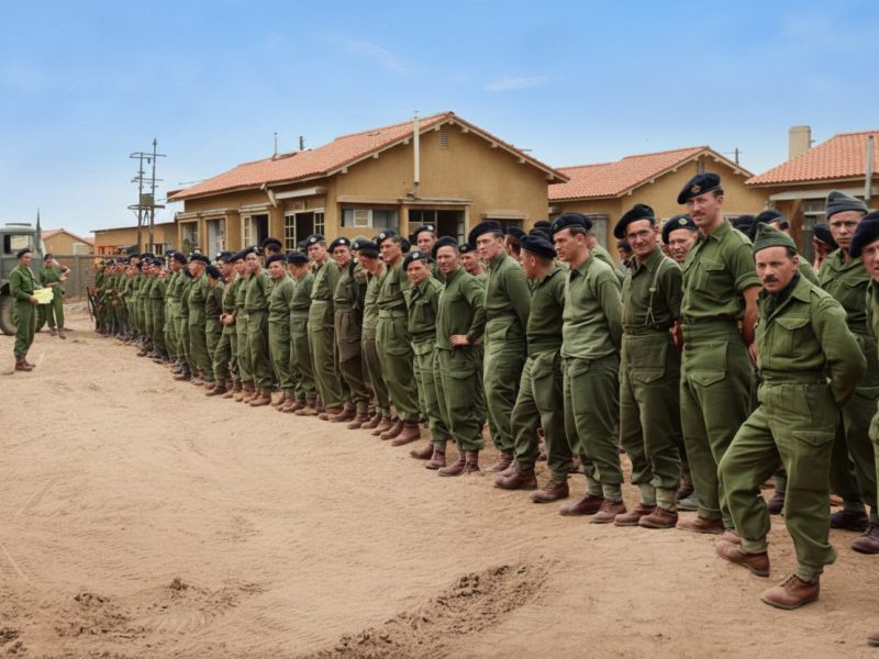 Roll call of Gloucestershire Regiment survivors after the Battle of Imjin River Picture: National Army Museum