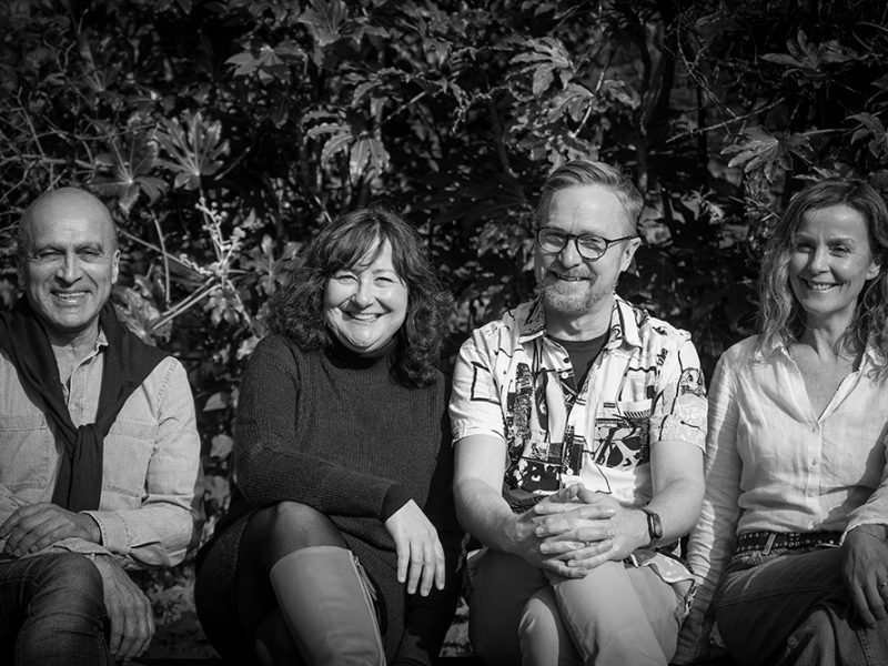 The four founders of Misplaced Theatre, who met at a summer school at the Bristol Old Vic