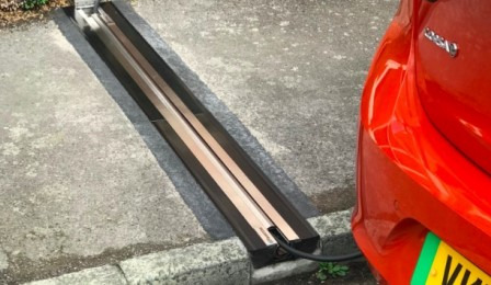 A pavement gully