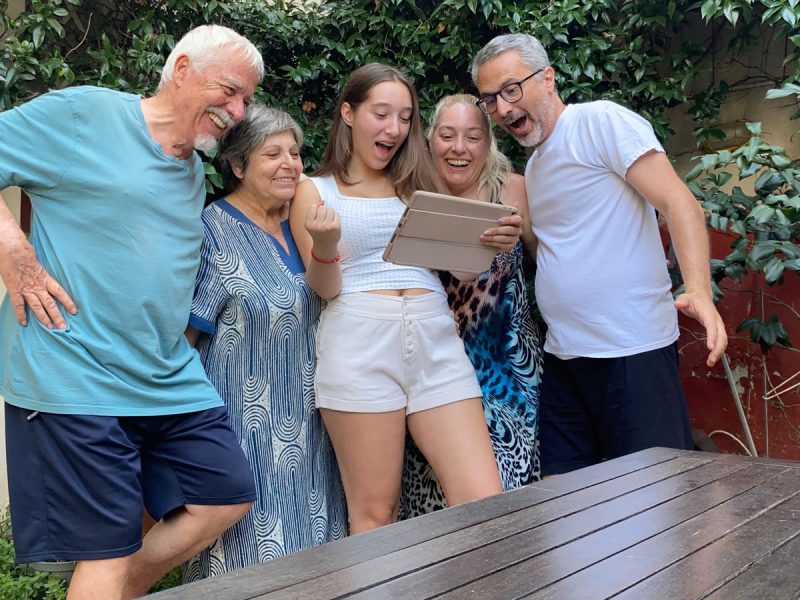 Budding engineer Anastasia opened her A-level results in Greece